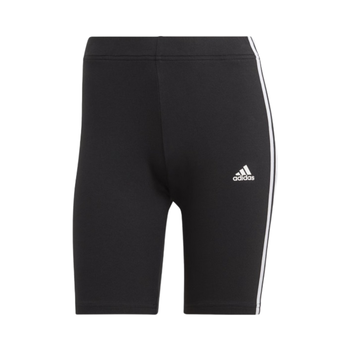(W) 아디다스 에센셜 삼선 바이크 쇼츠 블랙 - US 사이즈((W) Adidas Essentials 3-Stripes Bike Shorts Black - US Sizing) - 1