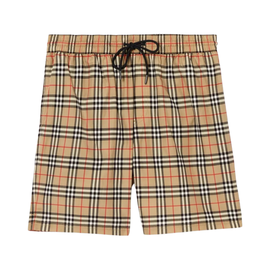 8017295 Burberry Small Scale Check Drawcord Swim Shorts Archive Beige