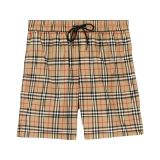 Burberry Small Scale Check Drawcord Swim Shorts Archive Beige