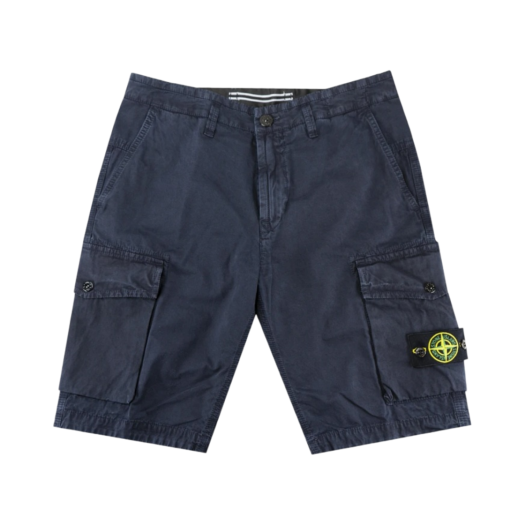 Stone Island L07WA T.CO+OLD Bermuda Shorts Navy Blue - 21SS