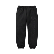 Supreme Satin Applique Sweatpants Black - 23FW
