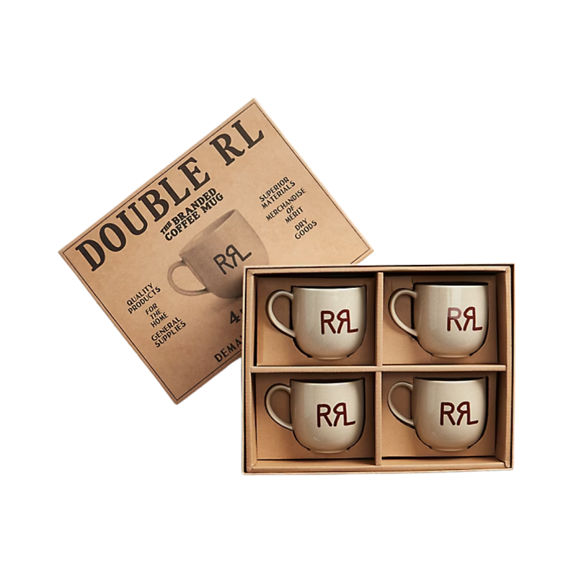 더블알엘 로고 머그 세트 크림 브라운(Double RL Logo Mug Set Cream Brown) - 3