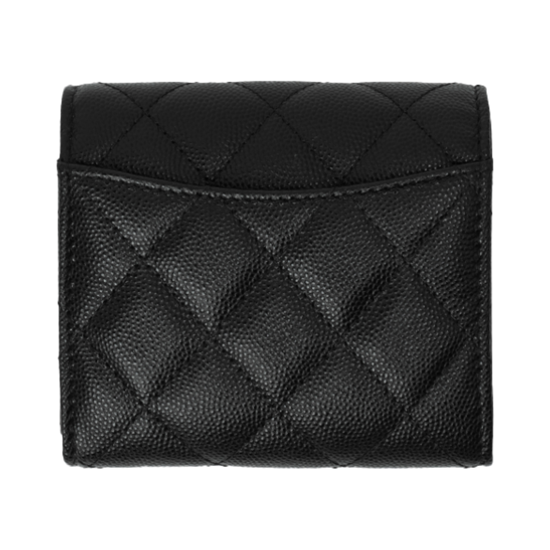 샤넬 클래식 스몰 플랩 지갑 그레인드 카프스킨 & 골드 메탈 블랙(Chanel Small Classic Flap Wallet Grained Calfskin & Gold Black) - 3