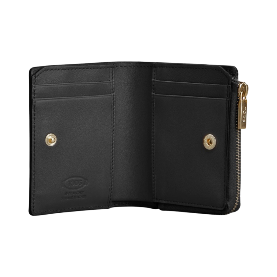 토즈 T 타임리스 레더 월렛 블랙(Tod's T Timeless Wallet in Leather Black) - 2
