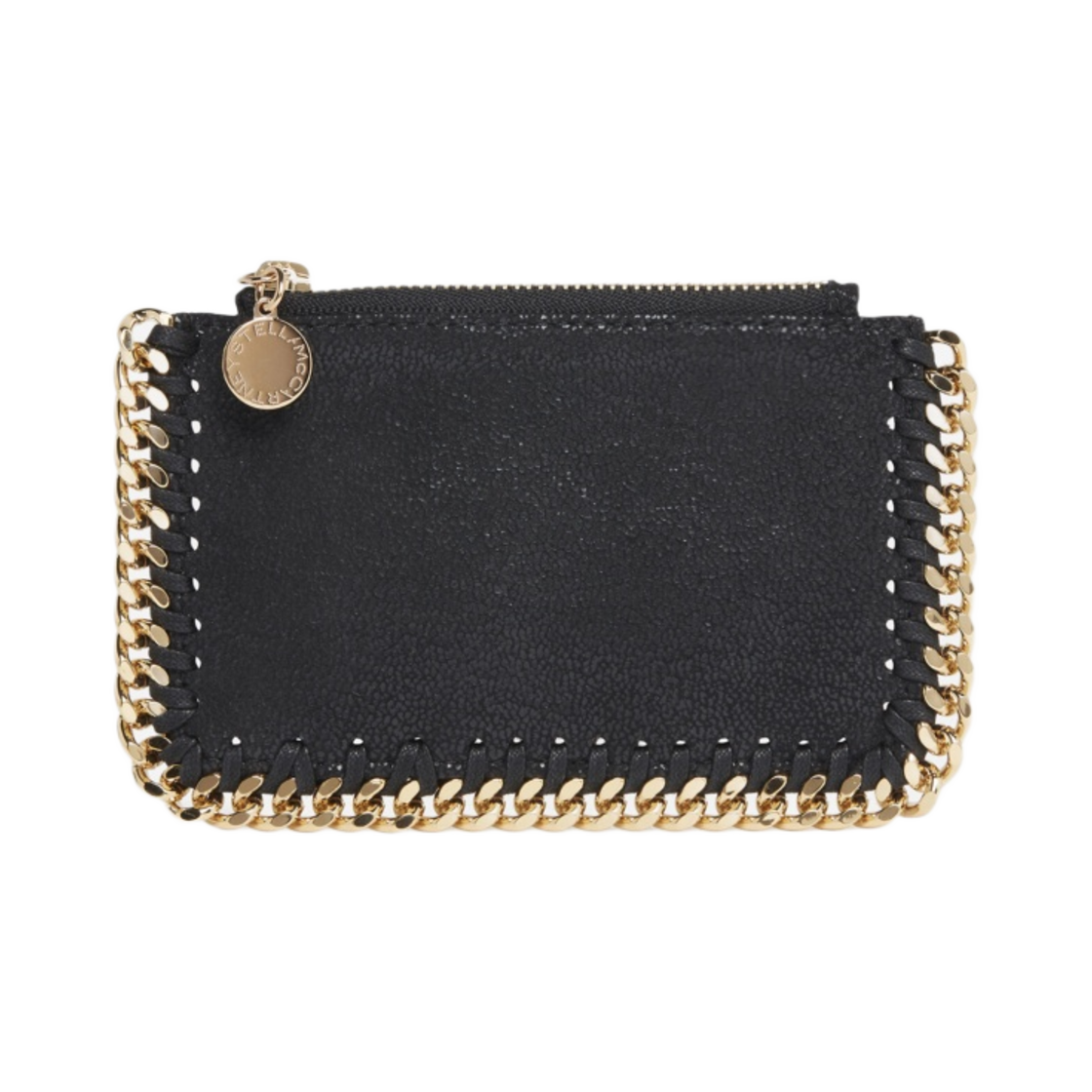 422364W93551000U Stella McCartney Falabella Zip Card Holder Black