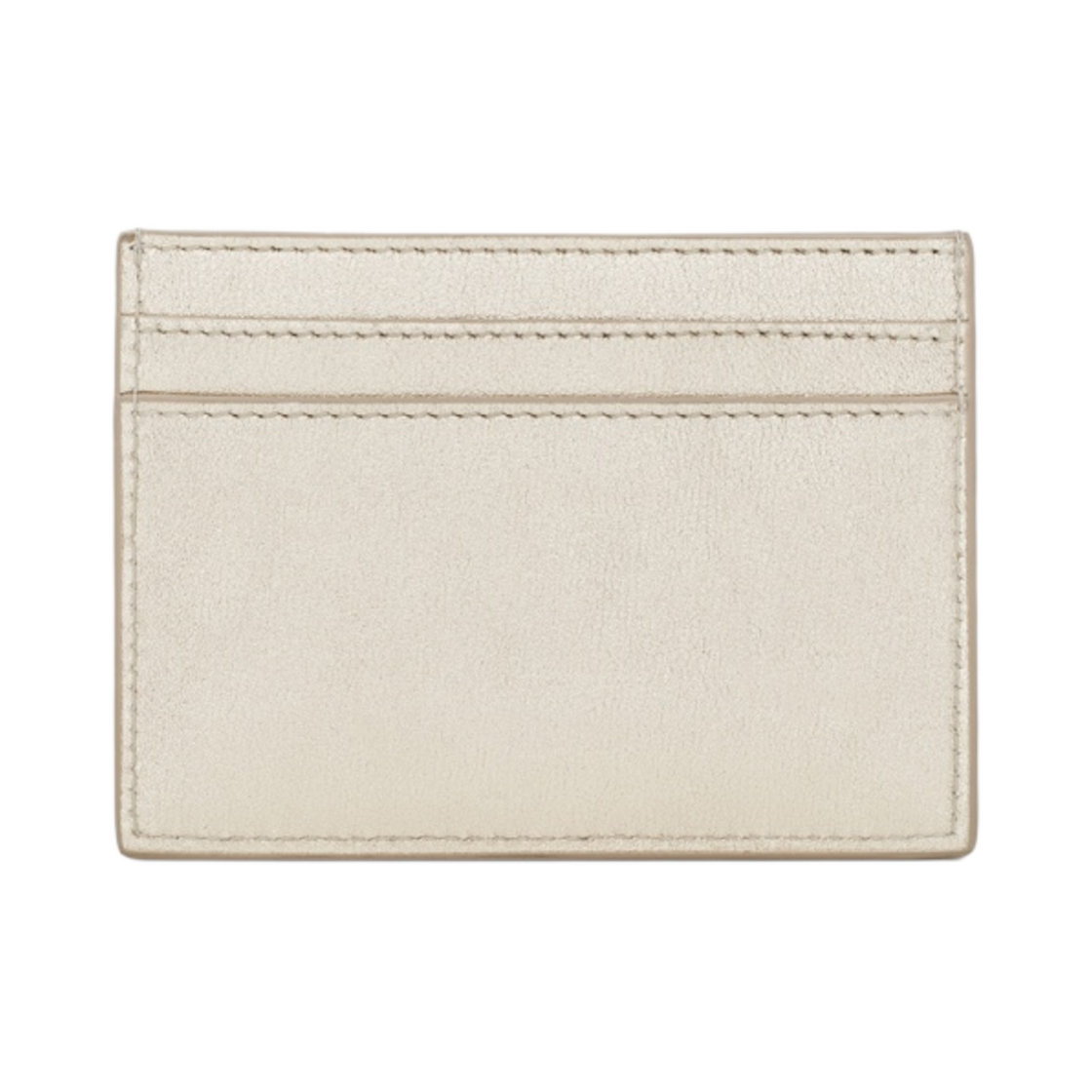 생로랑 메탈라이즈드 레더 카산드라 모노그램 카드 케이스 페일 골드(Saint Laurent Cassandre Monogram Card Case in Metallized Leather Pale Gold) - 2