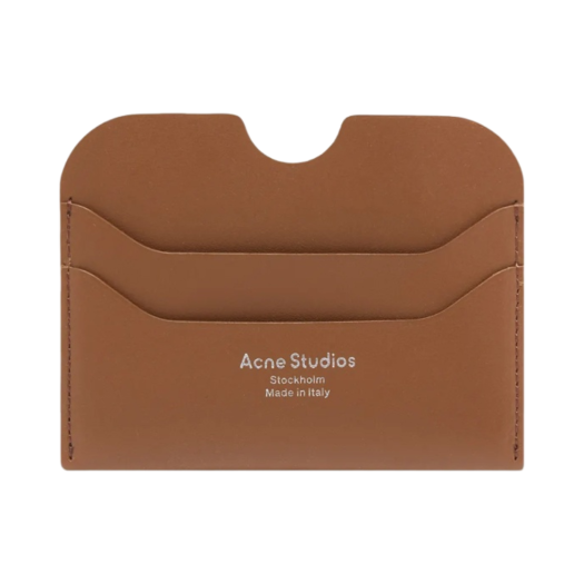 CG0193-640 Acne Studios Elmas Large Card Holder Camel Brown