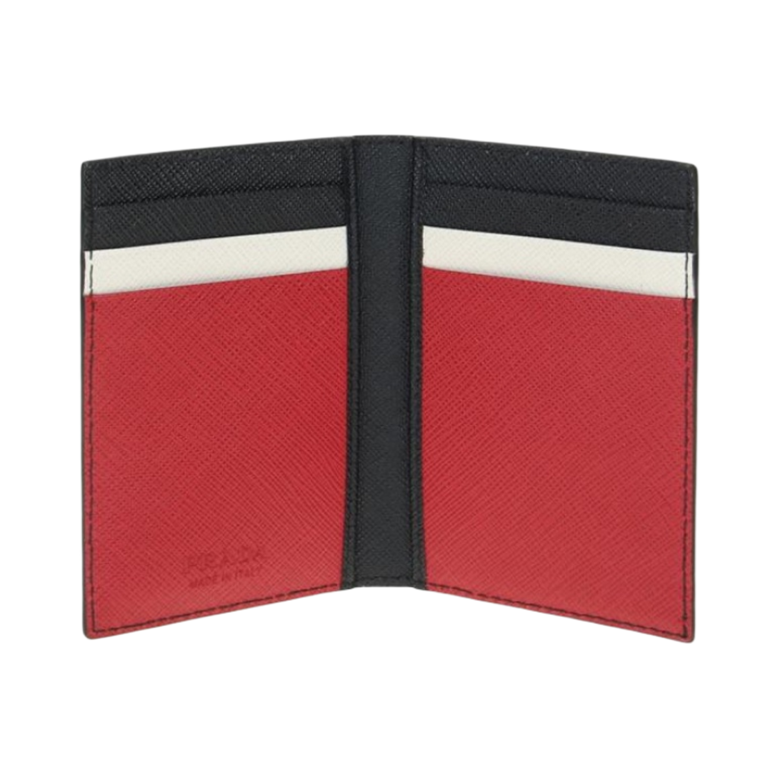 프라다 사피아노 레더 카드 홀더 블랙(Prada Saffiano Leather Card Holder Black) - 2