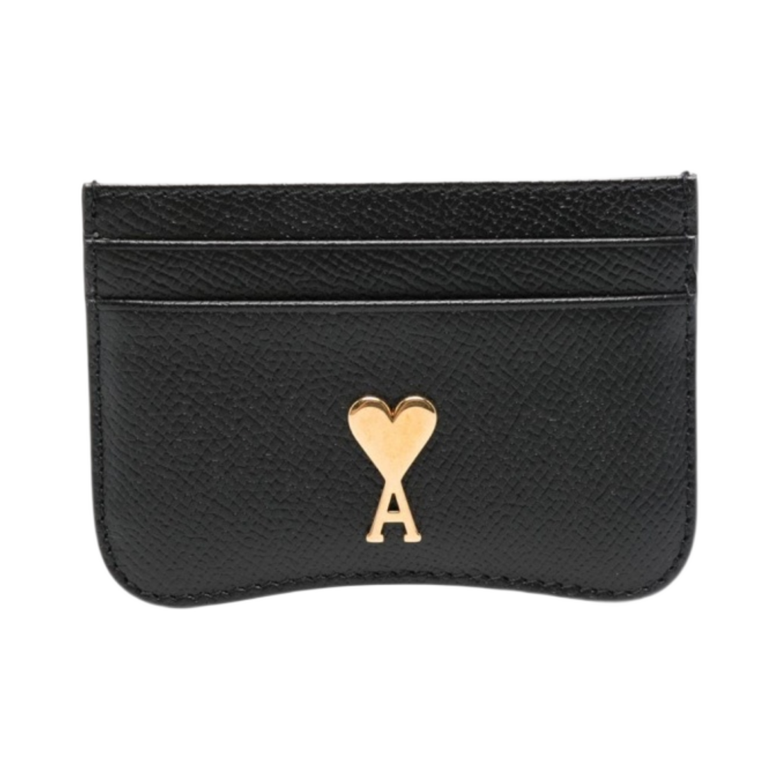 아미 파리 카드 홀더 블랙 바이브레이티드 브라스(AMI Paris Card Holder Black Vibrated Brass)