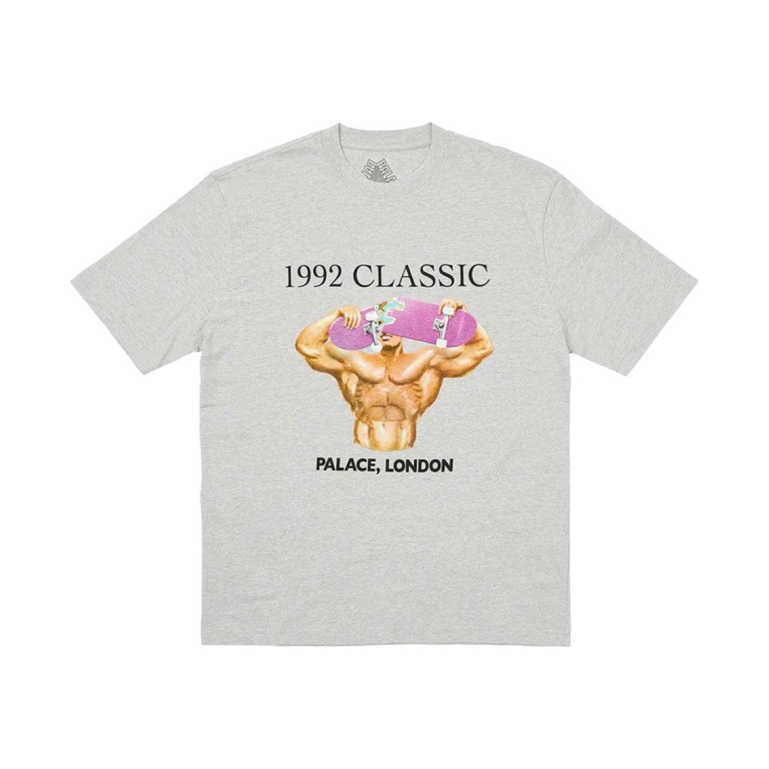 팔라스 웨지 티셔츠 그레이 말 - 23SS(Palace Wedge T-Shirt Grey Marl - 23SS) - 1