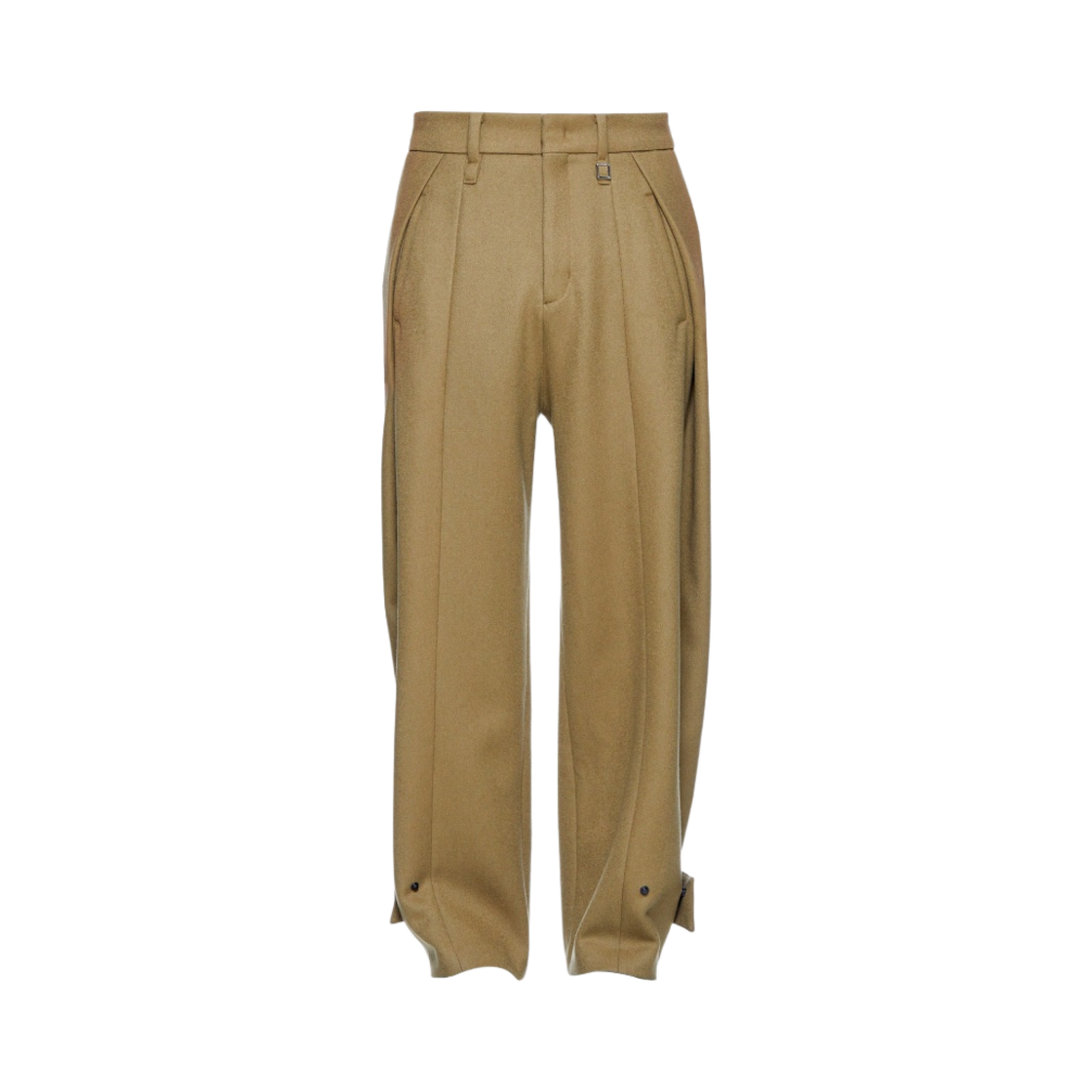 우영미 폴딩 와이드 팬츠 카멜