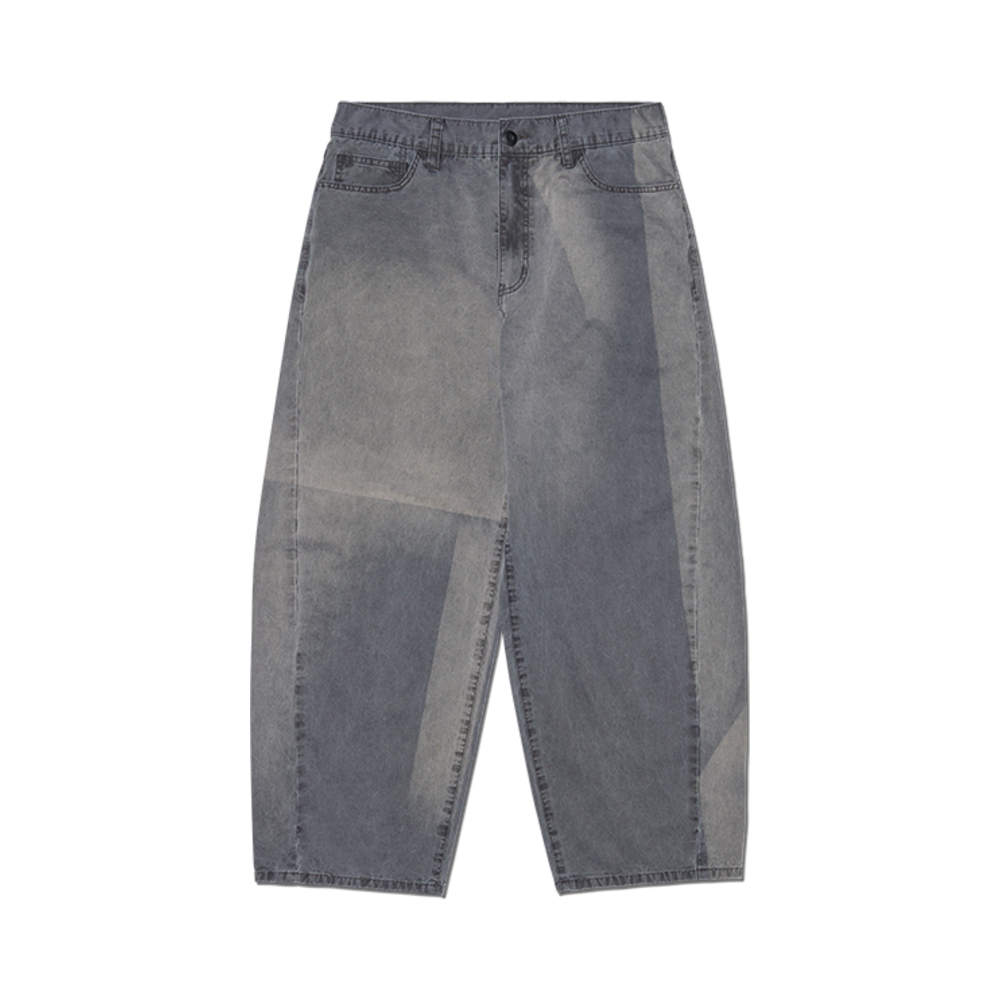 노매뉴얼 선페이디드 팬츠 워시드 블랙