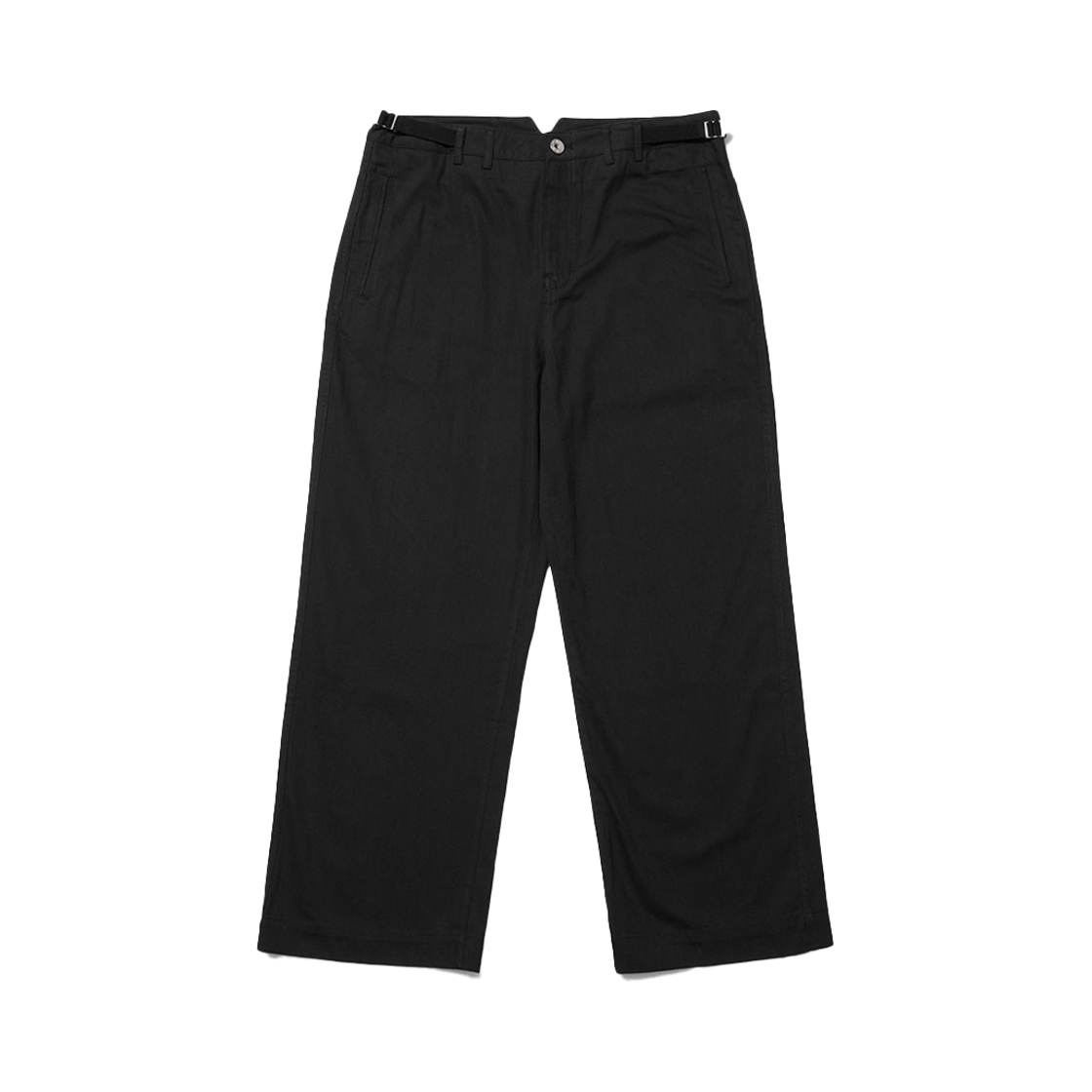 25SMPT019BK Ogarp Fishtail Cotton Pants Black