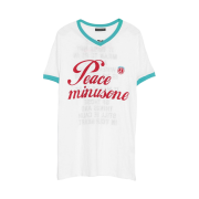 Peaceminusone V-Neck Ringer T-Shirt #1 Mint