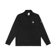 Malbon Golf x Nike Dri-Fit Victory Half Zip Top Black White
