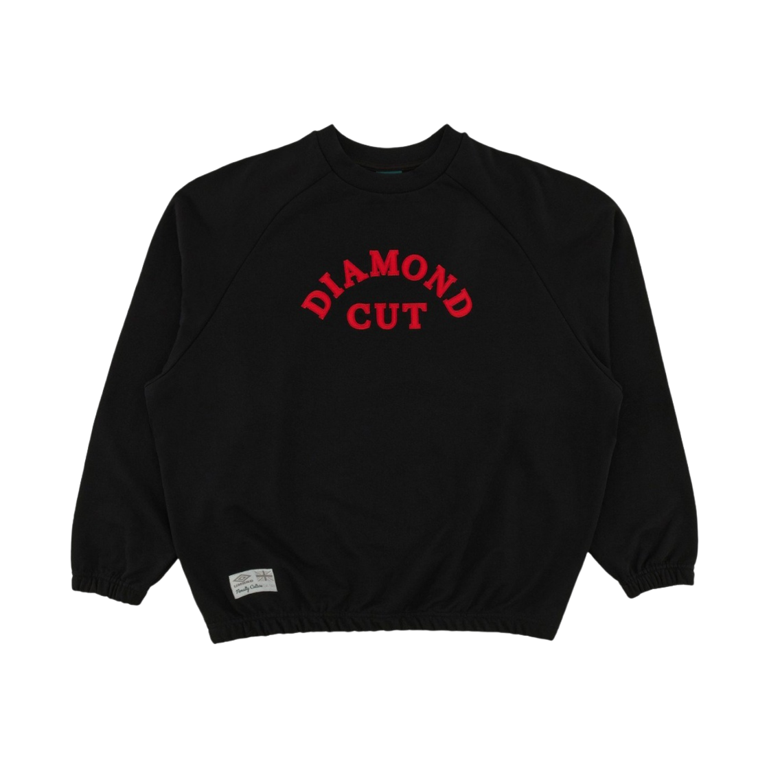 엄브로 x 슬램잼 래글런 크루넥 스웨트셔츠 블랙(Umbro x Slam Jam Raglan Crewneck Sweatshirt Black)