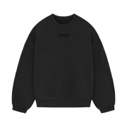 Essentials Crewneck Sweatshirt Jet Black - 24SS