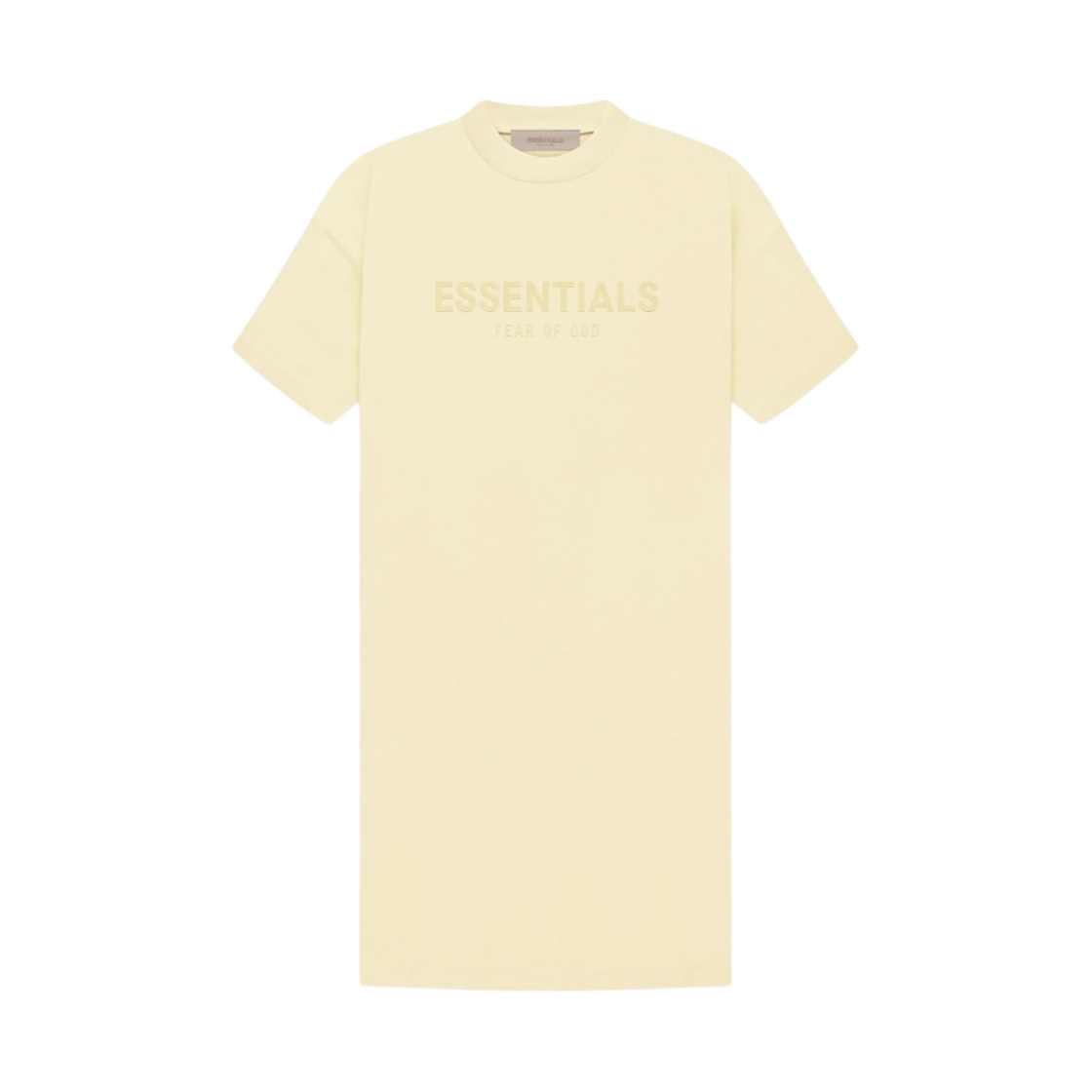 (W) 에센셜 티셔츠 드레스 카나리 - 22FW((W) Essentials T-Shirt Dress Canary - 22FW) - 1