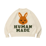 Human Made Rabbit Raglan Knit Sweater White