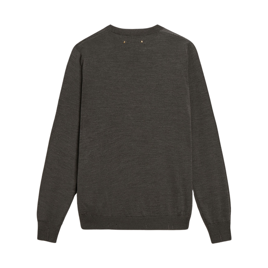 골든구스 울 라운드넥 스웨터 다크 그레이 멜란지(Golden Goose Round Neck Sweater in Wool Dark Grey Melange) - 2