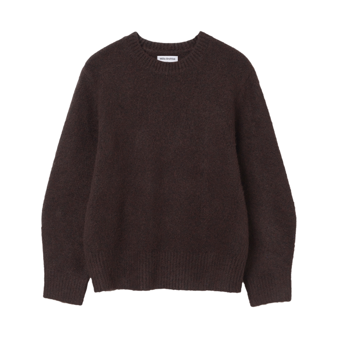 밀로 아카이브 크롭 실루엣 니트 브라운