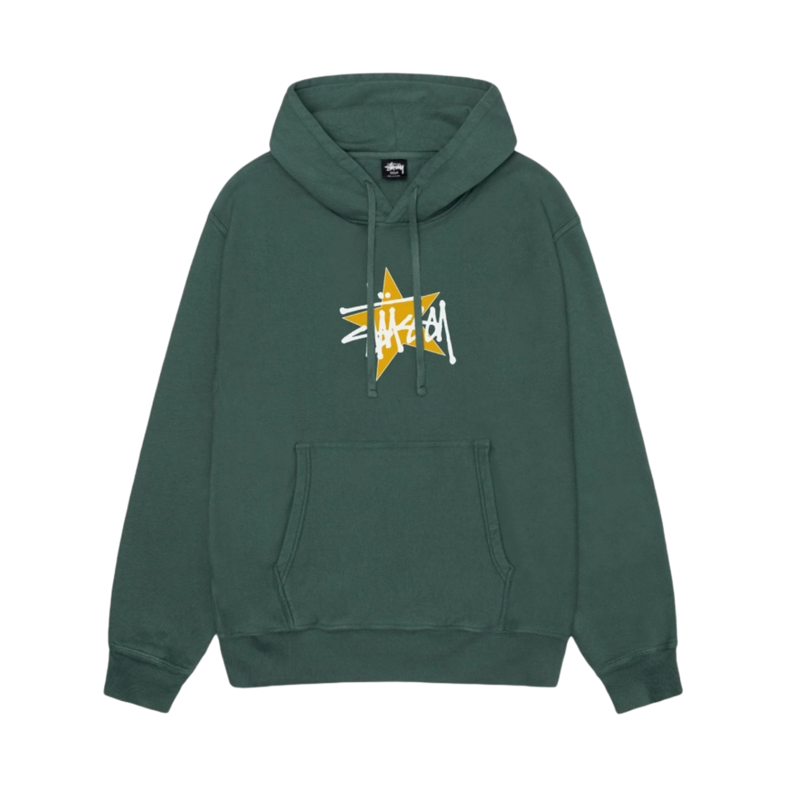 1924944 Stussy Star Pigment Dyed Hoodie Forest