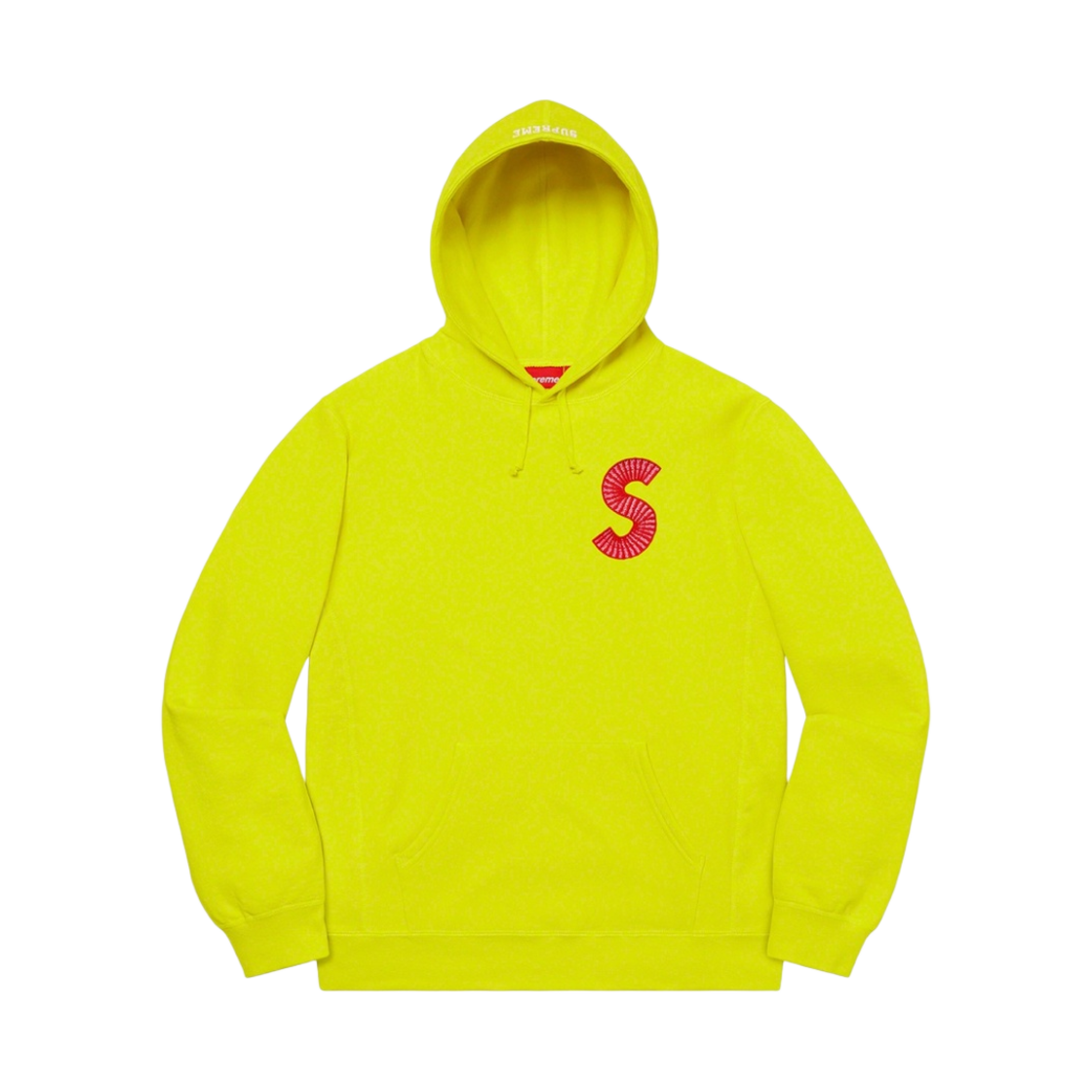 슈프림 S 로고 후드 스웨트셔츠 에시드 그린 - 20FW