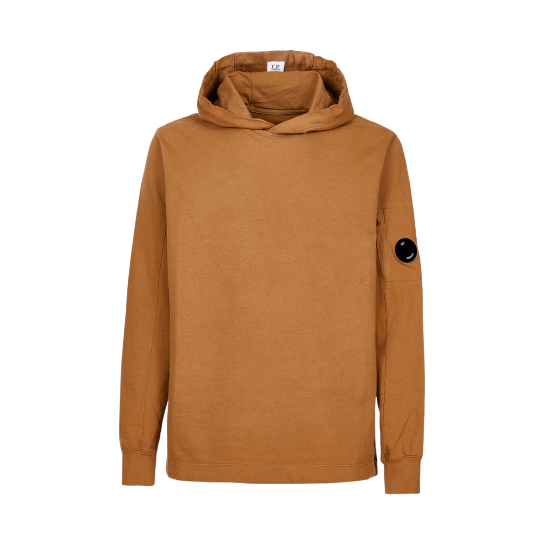 C.P. 컴퍼니 라이트 플리스 후드 브론즈 브라운 - 22FW(C.P. Company Light Fleece Hoodie Bronze Brown - 22FW) - 1