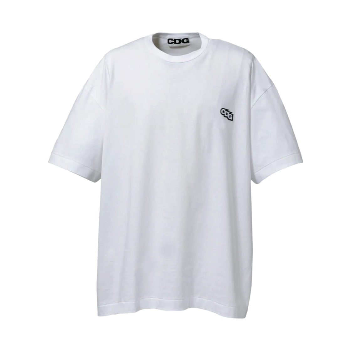SZ-T066-051-2 CDG Patch Oversized T-Shirt White