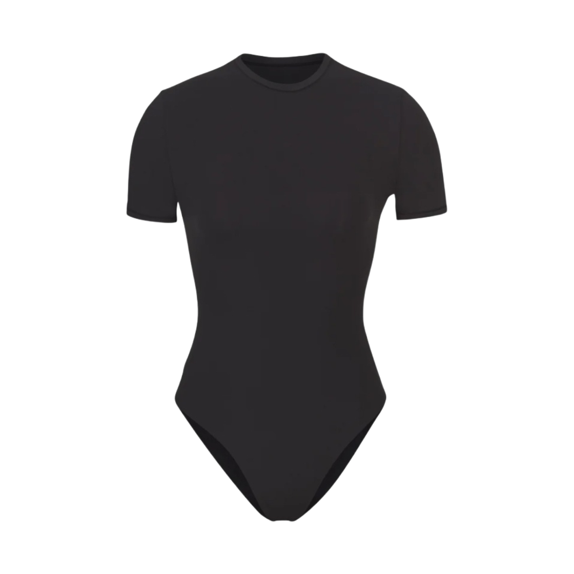 (W) 스킴스 핏츠 에브리바디 바디수트 티셔츠 오닉스((W) Skims Fits Everybody Bodysuit T-Shirt Onyx) - 1