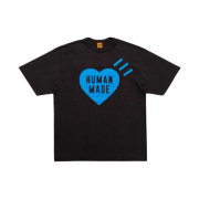 Human Made Heart T-Shirt Black Blue - Offline Store Exclusive