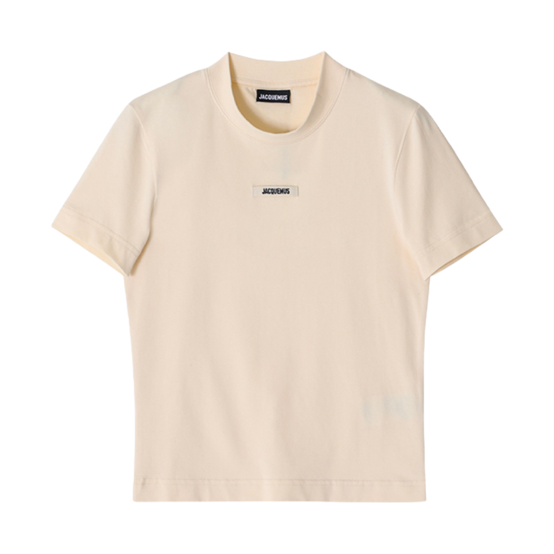 (W) 자크뮈스 르 티셔츠 그로그랭 티셔츠 라이트 베이지((W) Jacquemus Le T-Shirt Gros Grain T-Shirt Light Beige)
