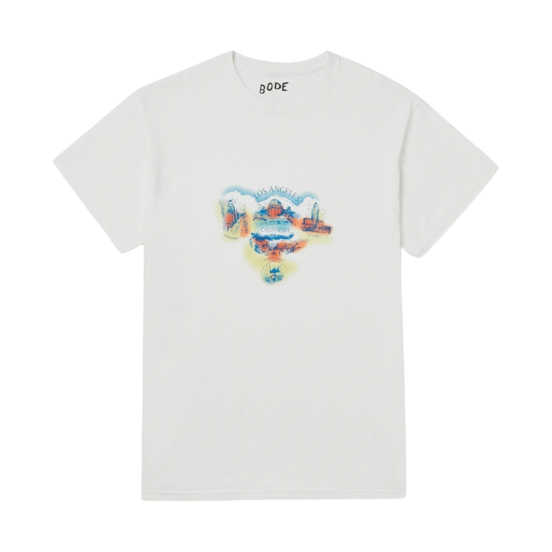 보디 로스앤젤레스 수베니어 티셔츠 셔츠 화이트(Bode Los Angeles Souvenir T-Shirt Shirt White)