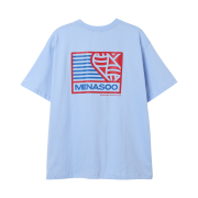 Menasoo Small Hearttrack Overfit Tee SkyBlue
