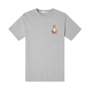 Maison Kitsune Lotus Fox Classic T-Shirt Grey Melange