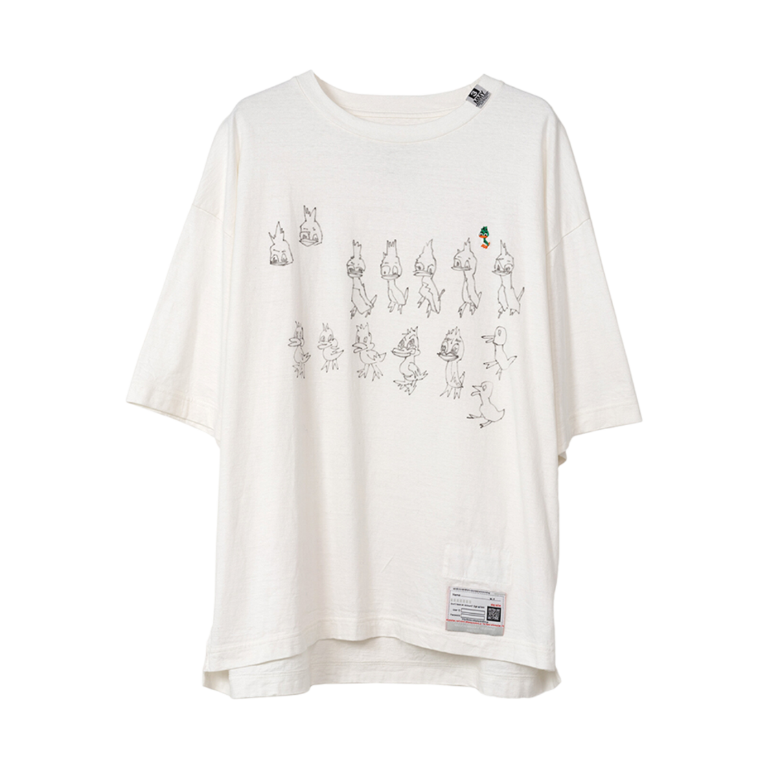 메종 미하라 야스히로 덕스 프린티드 티셔츠 화이트(Maison Mihara Yasuhiro Ducks Printed T-Shirt White)