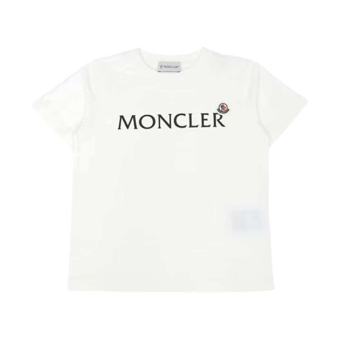 J2-954-8C00003-89AFV-034 (Kids) Moncler Logo Cotton T-Shirt White - 24FW