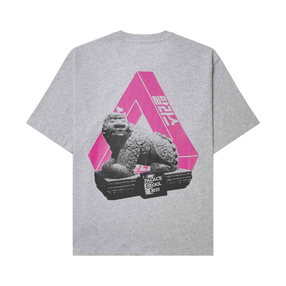팔라스 서울 2 서울 트라이퍼그 티셔츠 그레이 말 - 25SS(Palace Seoul 2 Seoul Tri-Ferg T-Shirt Grey Marl - 25SS)