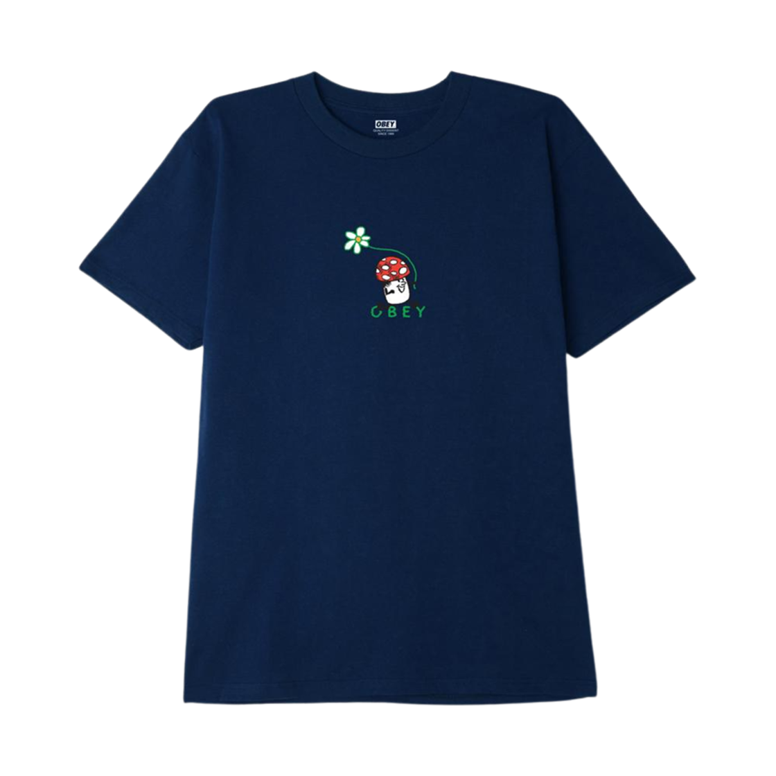 오베이 런어웨이 머쉬룸 클래식 티셔츠 네이비(Obey Runaway Mushroom Classic T-Shirt Navy) - 1