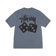 Stussy Pigment Dyed Dice T-Shirt Navy