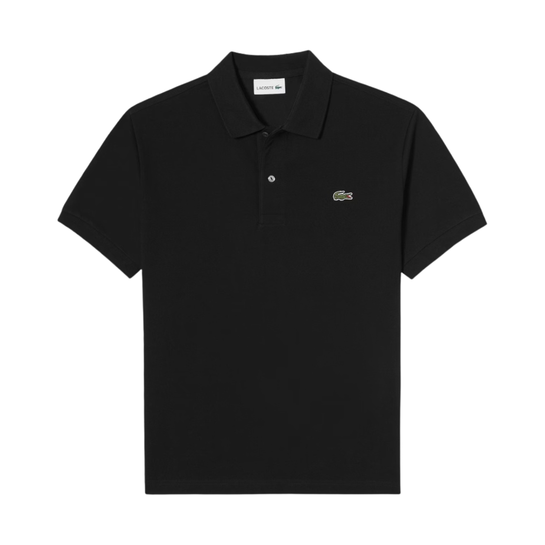 라코스테 프렌치 레귤러 핏 베이직 폴로 셔츠 블랙(Lacoste French Regular Fit Basic Polo Shirt Black) - 1
