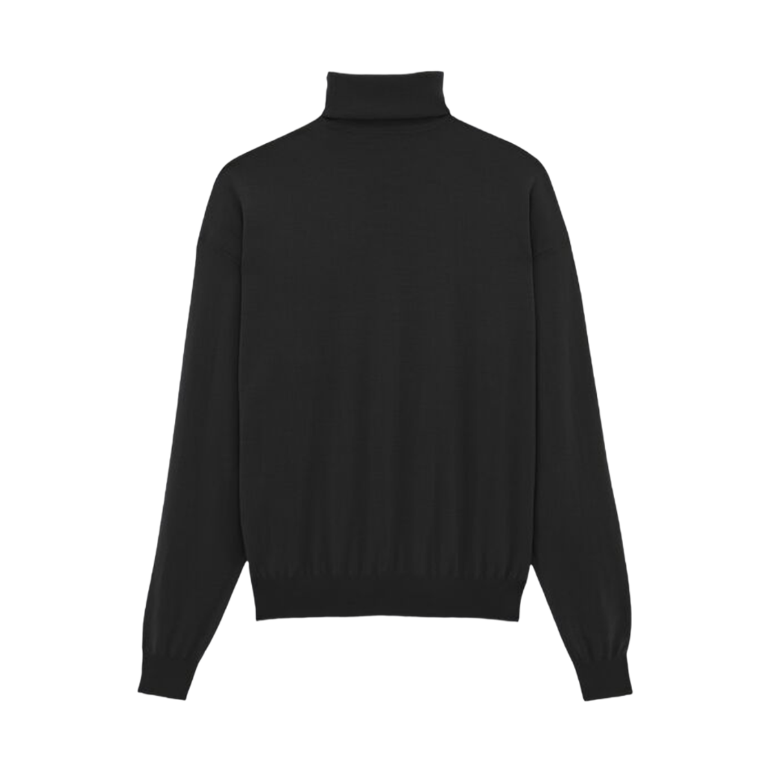 (W) 생로랑 카산드라 터틀넥 스웨터 울 블랙((W) Saint Laurent Cassandre Turtleneck Sweater In Wool Black) - 2