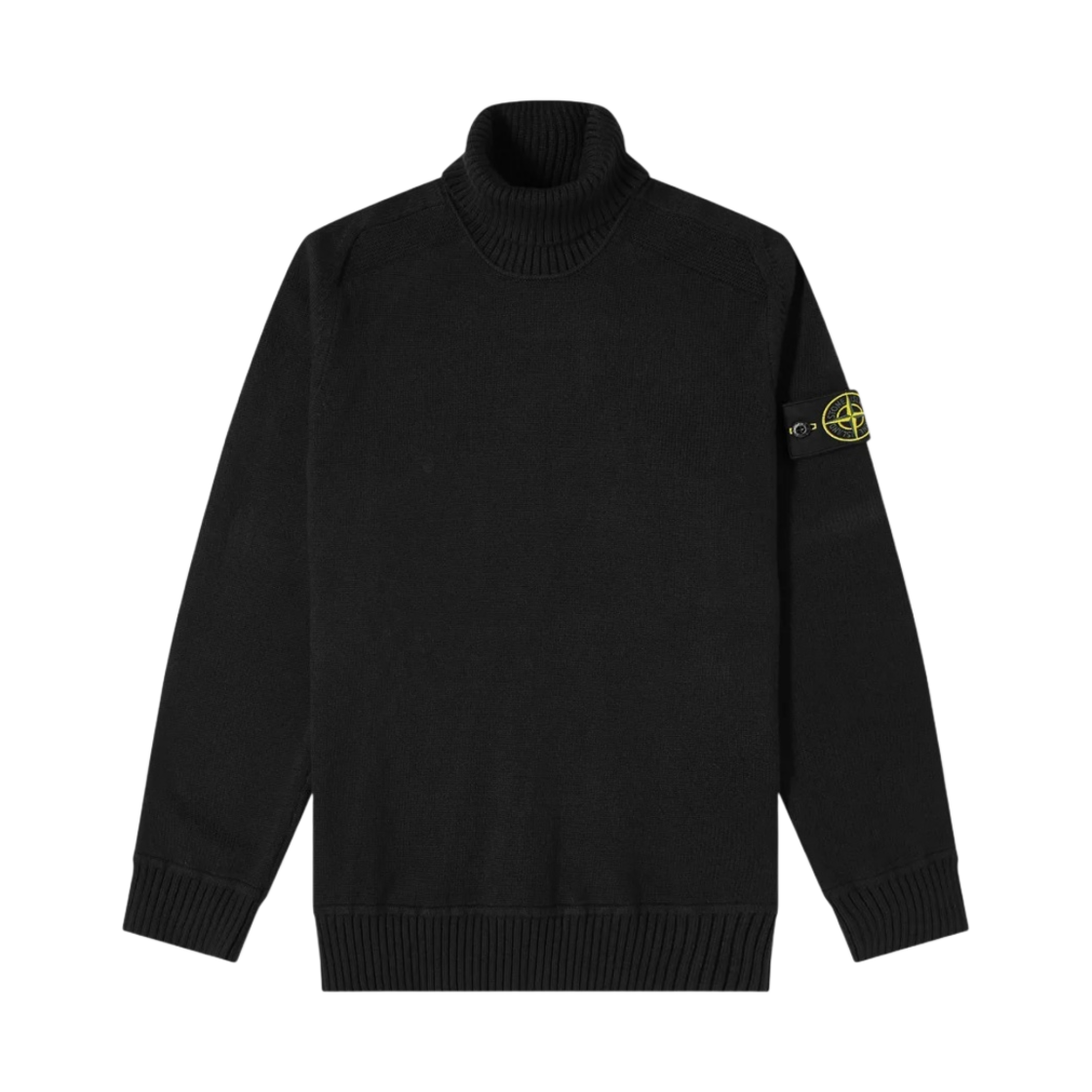 7515542A2-V0029 Stone Island 542A2 Cotton Turtleneck Knit Black - 21FW