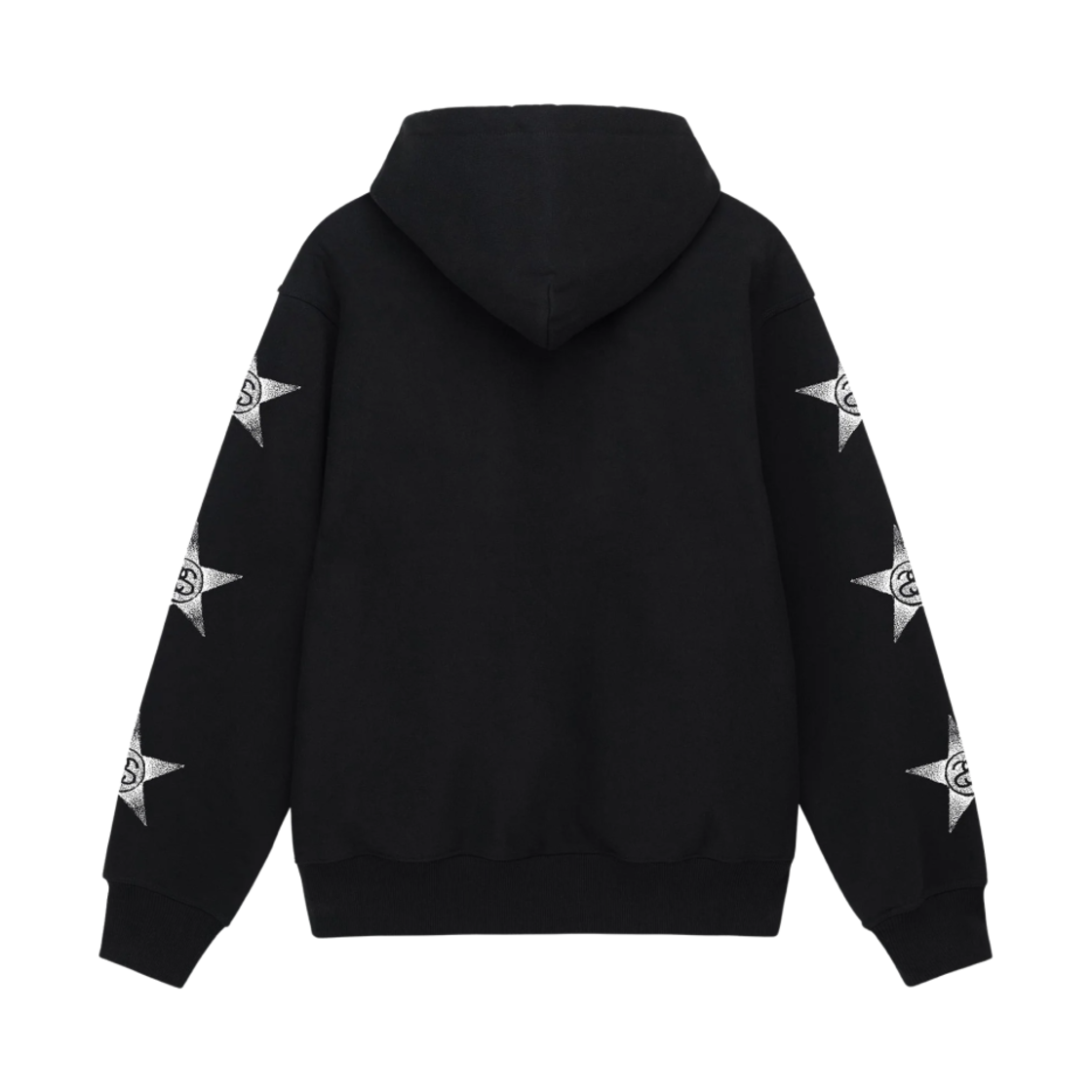 스투시 스타 후드 집업 블랙(Stussy Stars Zip Hoodie Black) - 2