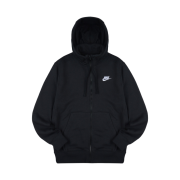 Nike NSW Club Fleece Full Zip Hoodie Black - Asia