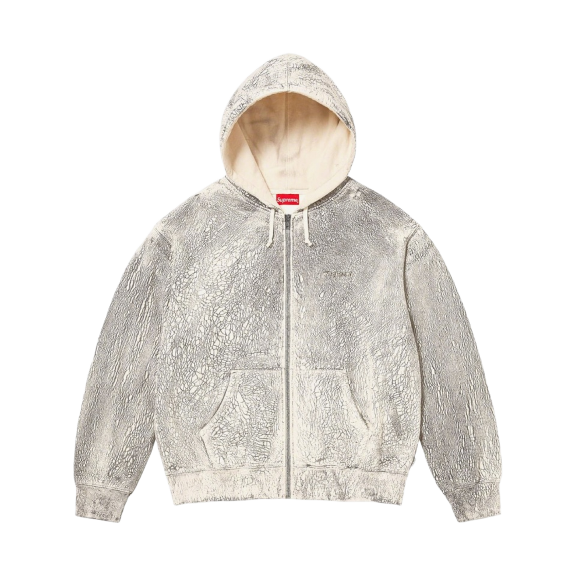 슈프림 크랙클 집업 후드 스웨트셔츠 내츄럴 - 23FW(Supreme Crackle Zip Up Hooded Sweatshirt Natural - 23FW) - 1