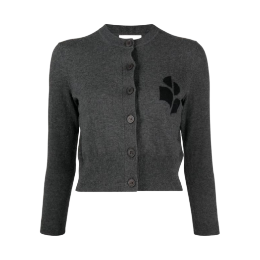 CA0040FA-A1X05E-02AN (W) Isabel Marant Newton Cotton Cardigan Anthracite - 23SS