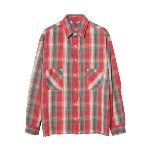SAINT Mxxxxxx FRNL CHECK SHIRT/RED/BLUE SAINT MXXXXXX + LASTMAN
