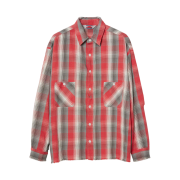Saint Mxxxxxx SA Flannel Check Shirt Red - 23SS