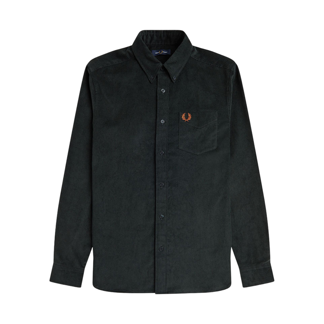 AFPM2438726-Q20 Fred Perry Corduroy Shirt Night Green
